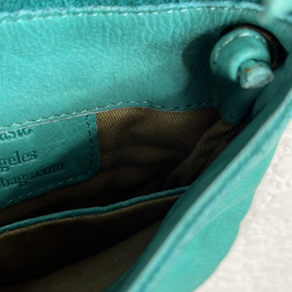 Free People X Cut and paste Los Angeles Embroidered Fringe Crossbody Leather - Picture 8 of 11